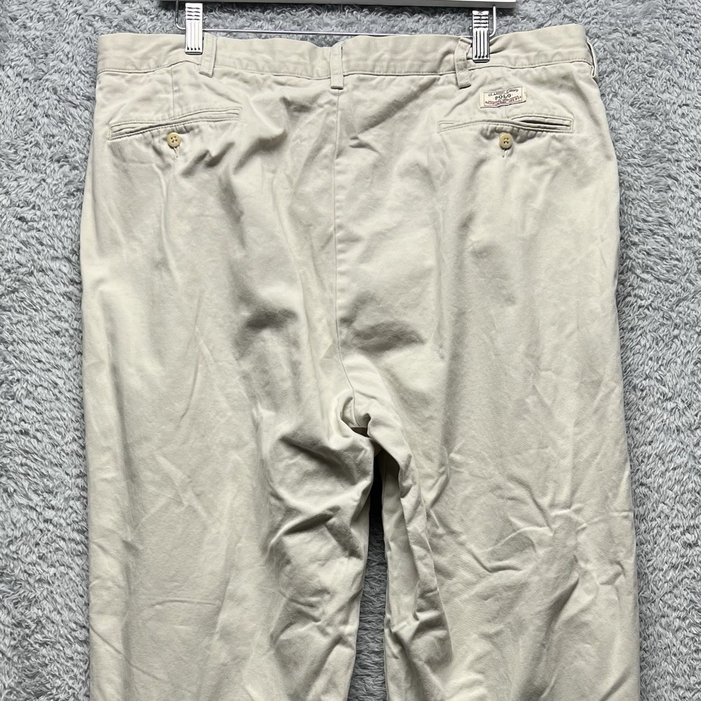 Polo Ralph Lauren Andrew Chino Pants Mens 42x32 Khaki Beige‎ Straight Trousers